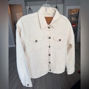 Tecovas Austin, TX Women's Cream Denim Jacket NWOT